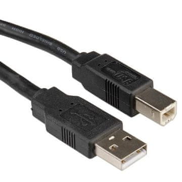 Roline USB 2.0 kabel tipa AB 0,8 m 6ASFTP-03GR, 11.02.8808