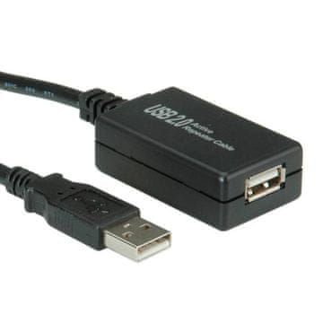 Value USB 2.0 produžni kabel, aktivni s repetitorom 12 m, 12.99.1110