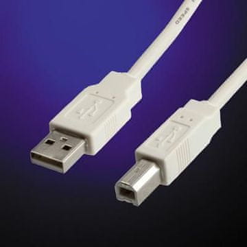 Value 3m USB 2.0 USB-A na USB-B kabel sivi, 11.99.8831