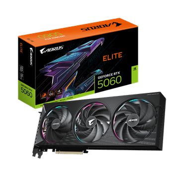 Gigabyte Grafička kartica AORUS GeForce RTX 5060 ELITE 8G, 8GB GDDR7 (GV-N5060AORUS E-8GD)
