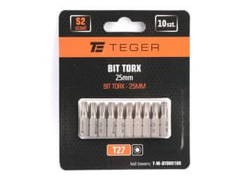 EG Torx bit 25 mm/T27 (set od 10) /