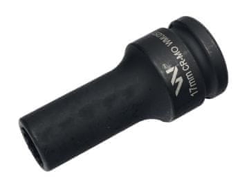 Udarni nasadni ključ 3/4" s dvanaest krakova, izrađen od CrMo čelika, 17 mm, vrlo dug, D90, tanki, Waryński