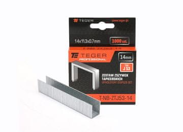 EG Set profesionalnih spajalica za tapeciranje (tip J/53) 14/11,3/0,7 mm / 1000 kom /