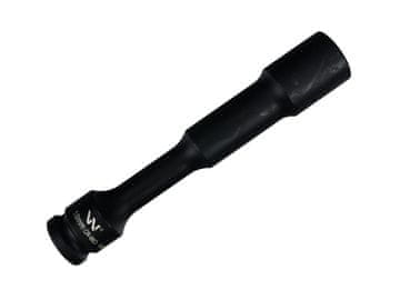 Udarni nasadni ključ 1/2", šesterokutni, tanki, vrlo dugi prolazni otvor, izrađen od 18 mm CrMo čelika, duljine 150 mm, koristi se u mehanici za udarne ključeve, Waryński