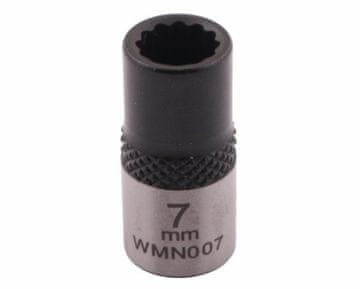 1/4" ključ sa dvanaest točaka. 7 mm. CrV50BV30. DIN 3124. Waryński
