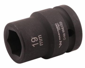 3/4" šesterokutni udarni ključ. 19 mm. CrMo. DIN 3129. Waryński