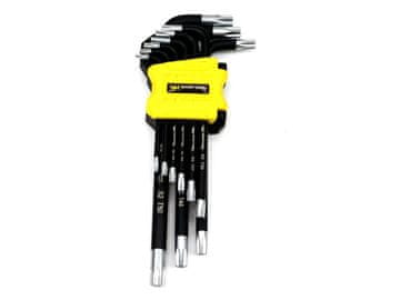 Set produženih torx ključeva T10-T50 od S2 čelika, 9 dijelova u Waryńskog držaču