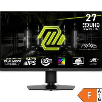 MSI Monitor MAG 272URDF E16 / 27" / UHD / Rapid IPS / 160Hz / 0.5ms (GtG) / crni - podesiv po visini