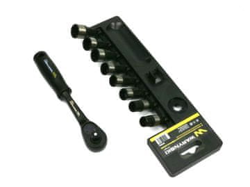 Set L-nastavaka 3/8 10 11 12 13 14 15 16 17 mm s račnom Waryński