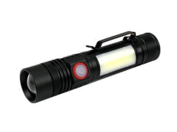 EG Univerzalna LED svjetiljka T6 COB tip baterije 1200 mAh USB punjiva 400 lm