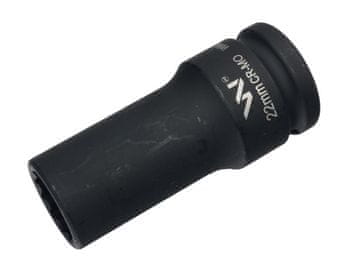 Udarni nasadni ključ 3/4" s dvanaest krakova, izrađen od CrMo čelika, 22 mm, vrlo dug, D90, tanki, Waryński