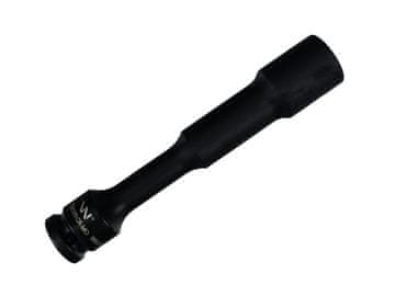 Udarni nasadni ključ 1/2", šesterokutni, tanki, vrlo dugi prolazni otvor od CrMo čelika 19 mm, duljine 150 mm, koristi se u mehanici za udarne ključeve, Waryński
