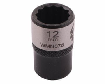 3/8" dvanaestokraki ključ. 12 mm. CrV50BV30. DIN 3124. Waryński