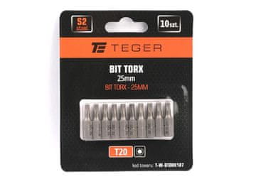 EG Torx bit 25 mm/T20 (set od 10) /
