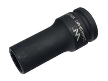 Udarni nasadni ključ 3/4" s dvanaest krakova, izrađen od CrMo čelika, 21 mm, vrlo dug, D90, tanki, Waryński
