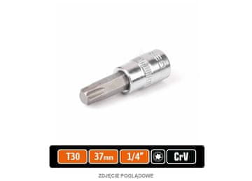 EG 1/4" nasadni ključ s torx nastavkom 37 mm/T30 /