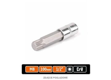 EG Nasadni ključ 1/2" s utorom 100 mm/M8 /