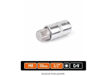 EG Nasadni ključ 1/2" s utorom 55 mm/M8 /