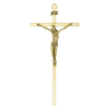 Amorelie Viseći križ, zlatno-mjedeni, 26 cm