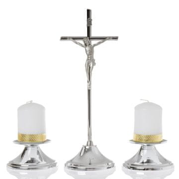Jednostavni srebrni set božićnih pjesama 21 cm