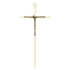 Amorelie Elegantni mesingani zlatni viseći križ 20,5 cm