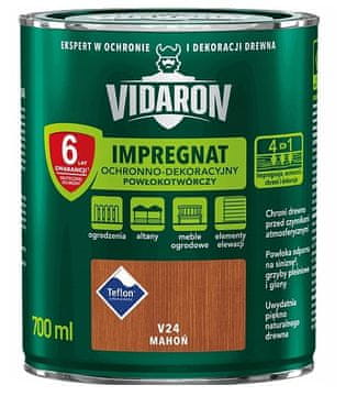 Śnieżka VIDARON impregnat zaštitno-dekorativni koji stvara film, mahagonij V24 0,7L