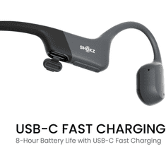 SHOKZ OpenRun Mini USB-C, crne, Bežične slušalice 