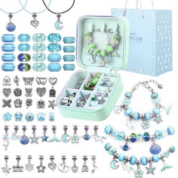 LIVEFY Princess set za izradu nakita, ljubičasta / plava