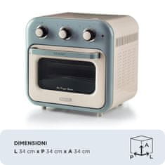 Ariete Cvrtnik na vroč zrak | Air Fryer & Oven Vintage 16L – Modra