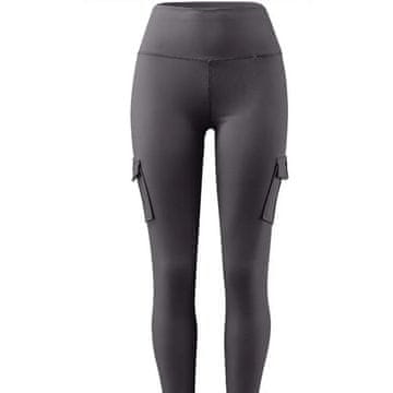 VIVVA® Cargo tajice s džepovima – visoki struk, rastezljive, za jogu i fitness | CARGOFIT