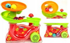 LandToys Fontana s lopticama, staza za loptice, tobogan za napuhavanje loptica, bacač loptica