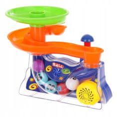 LandToys Fontana s lopticama, staza za loptice, tobogan za napuhavanje loptica, bacač loptica