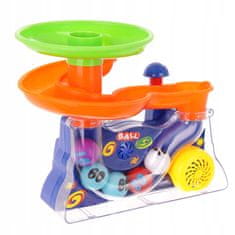 LandToys Fontana s lopticama, staza za loptice, tobogan za napuhavanje loptica, bacač loptica