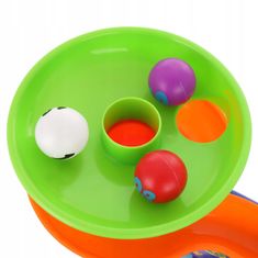 LandToys Fontana s lopticama, staza za loptice, tobogan za napuhavanje loptica, bacač loptica
