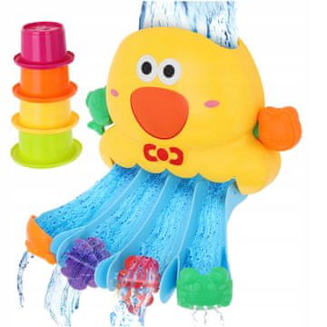 LandToys Igračka za kupanje, vodena patka, 4 šalice