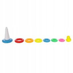 LandToys LT380 Montessori piramidalna slagalica s krugom u obliku patke
