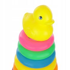 LandToys LT380 Montessori piramidalna slagalica s krugom u obliku patke