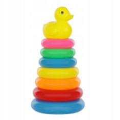 LandToys LT380 Montessori piramidalna slagalica s krugom u obliku patke