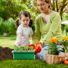 HOME & MARKER® Posuda za sadnice s pregradama – 12 rupa, prozračni poklopac, višekratna | PLANTURKA, zelena