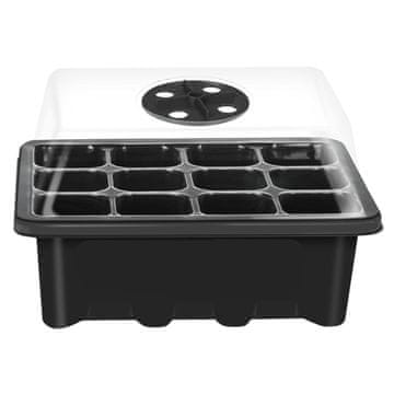 HOME & MARKER® Posuda za sadnice s pregradama – 12 rupa, prozračni poklopac, višekratna | PLANTURKA