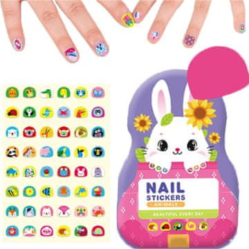 JOJOY® Dječje naljepnice za nokte 520 kom – zabavne, netoksične, razne teme | STICKEEZ Zeko