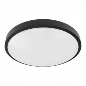 Stropna svjetiljka E27x2 okrugla crna 300x80mm Eco Light
