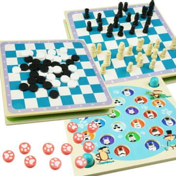 Arkadni set od 4 igre: Ludo, pijuci, domino karte