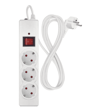 EMOS P54213 prenaponska zaštita, 3 utičnice, 1,5 m, bijela
