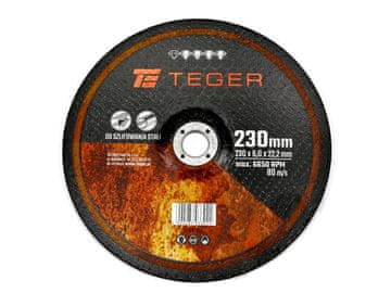 EG Korund brusni disk 230x 6,0 mm prodaje se u pakiranjima od 5 komada