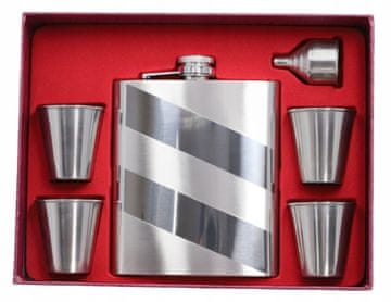 Elo Velika pljoska 540 ml u setu s čašama i lijevkom Gift