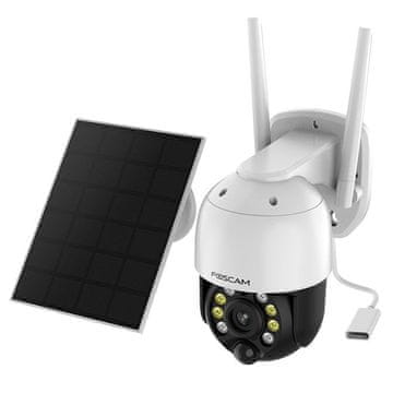 IP IP kamera FOSCAM B4, bijela, IP65, s napajanjem na bateriju, solarno i USB