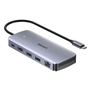 Unitek Unitek USB-C Hub 10Gbps, M.2, HDMI, PD 100W, aluminij