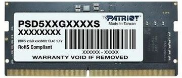 RAM RAM Patriot Signature 32GB (1x32GB) DDR5 5600MHz CL46 SODIMM