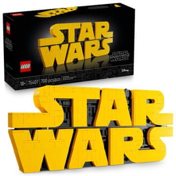 LEGO Star Wars 75407 - Logo Ratova zvijezda izgrađen od kockica